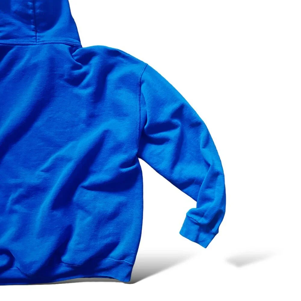 Vibrant Blue Hoodie with North Miami Beach Chargers Graphic - Size Large